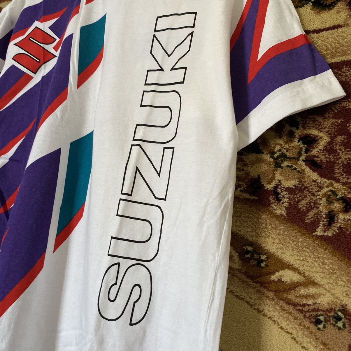 Vintage Vintage Suzuki Racing Tee Shirt Size US M / EU 48-50 / 2 - 5 Thumbnail