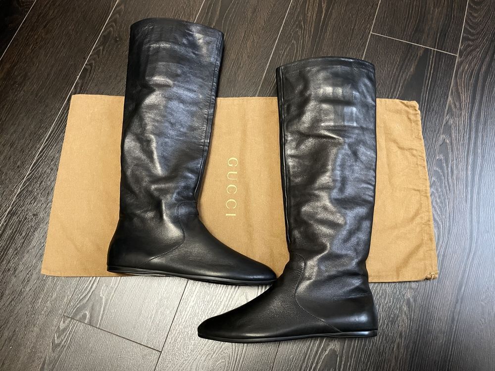 Gucci Gucci Leather Boots Size US 8 / IT 38 - 4 Thumbnail