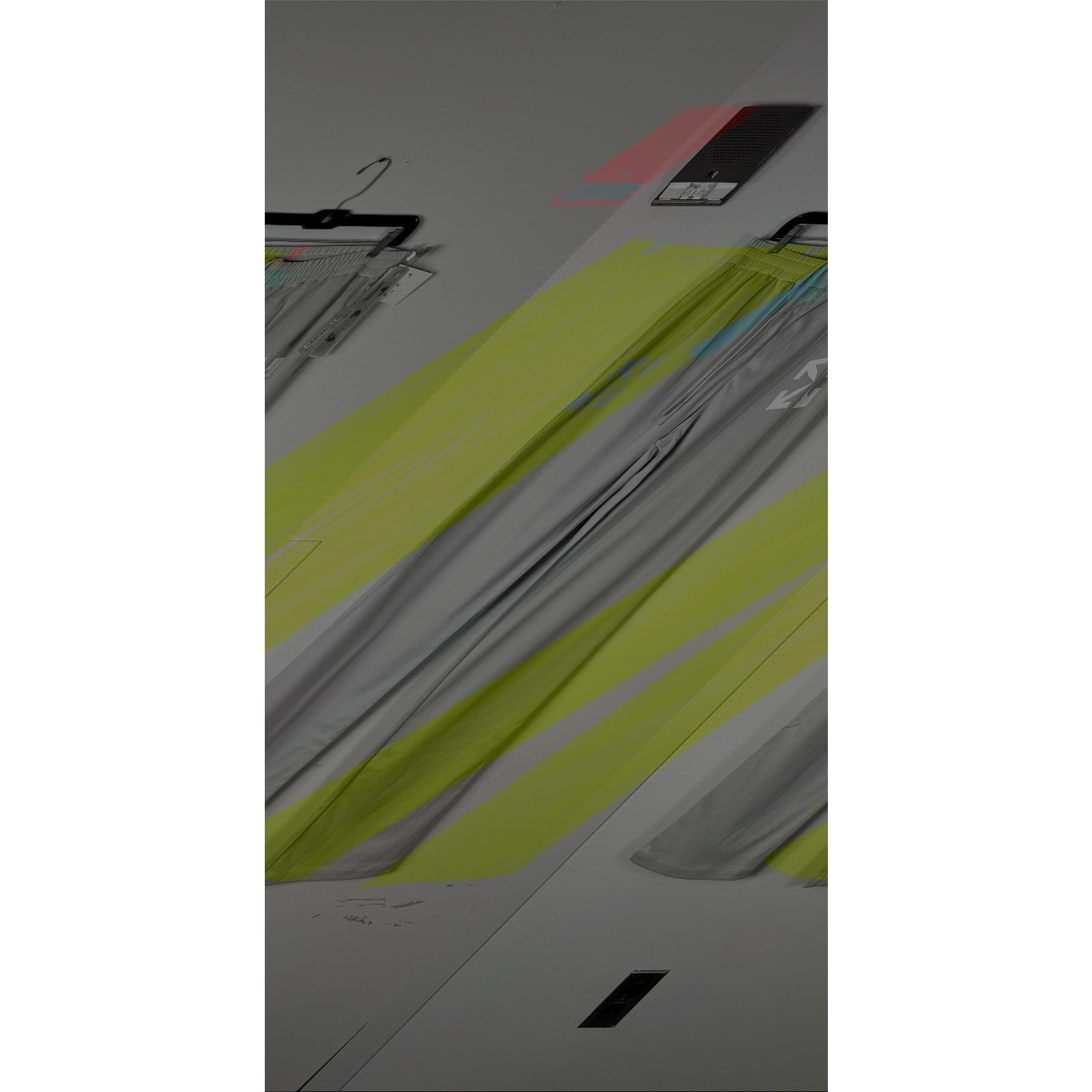 Off-White o1rshd1 Single Arrow Slim Trackpant in Lime White Size US 36 / EU 52 - 2 Thumbnail