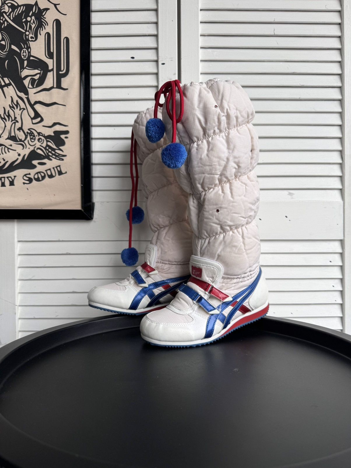 Asics Vintage ASICS Onitsuka Tiger Fur Snow Ski Boots High Y2K Size US 4 / IT 34 - 1 Thumbnail
