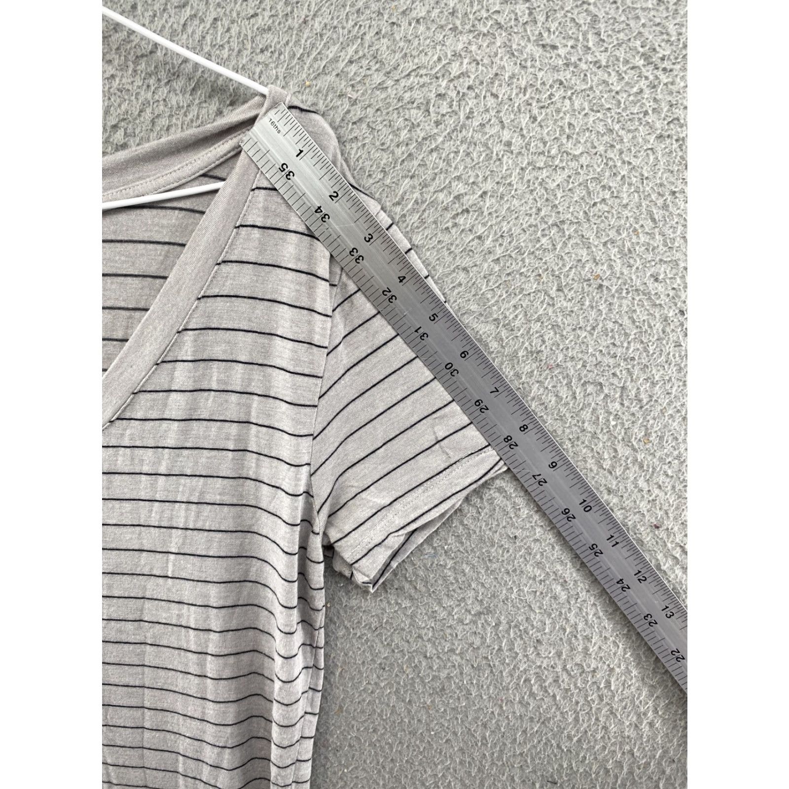 Prana Prana Stretch Striped Gray Pencil Shirt Dress Women M Size Size M / US 6-8 / IT 42-44 - 6 Thumbnail