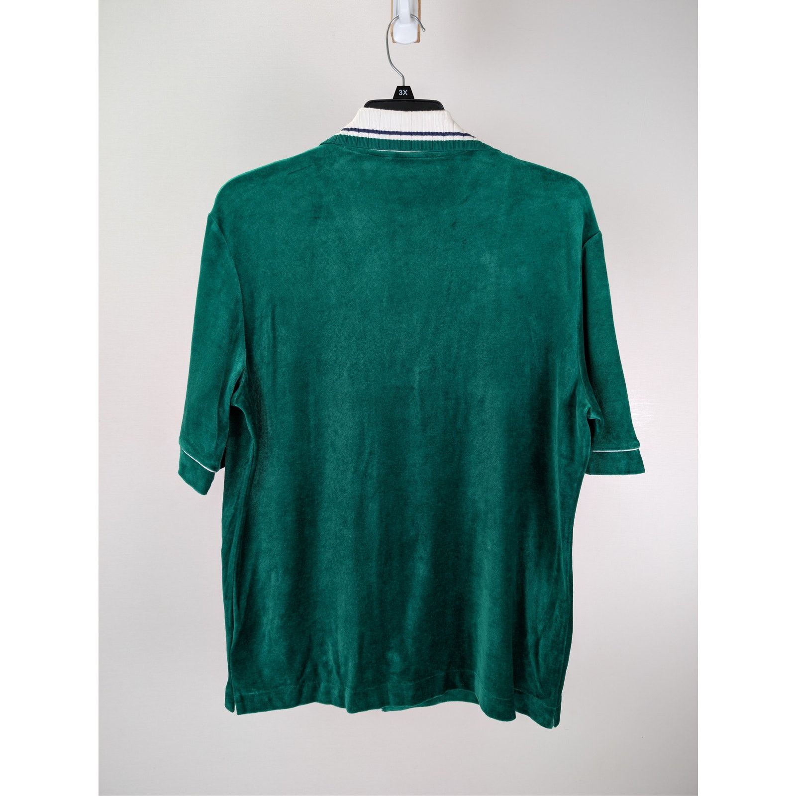 Casablanca o1rshd1 CC20 Men's Short Sleeved Velour Shirt in Evergreen Size US S / EU 44-46 / 1 - 10 Thumbnail