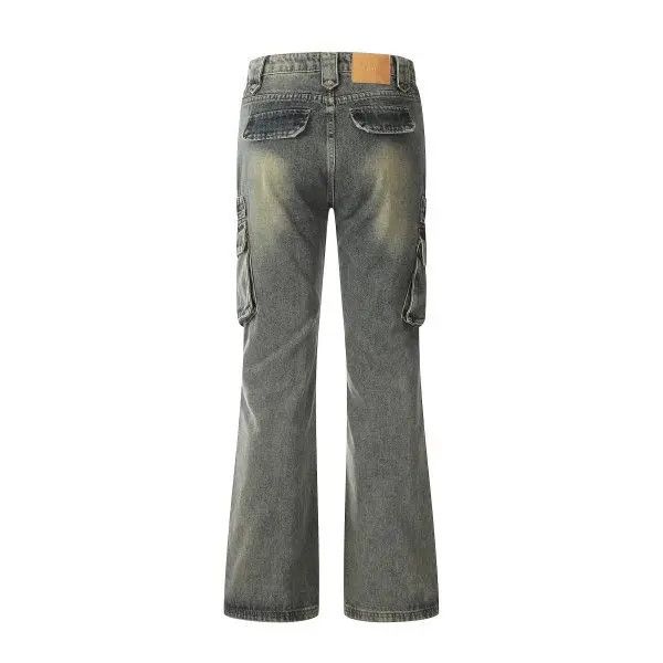 Japanese Brand VIBE American hip-hop loose flared casual cargo jeans Size US 32 / EU 48 - 2 Thumbnail