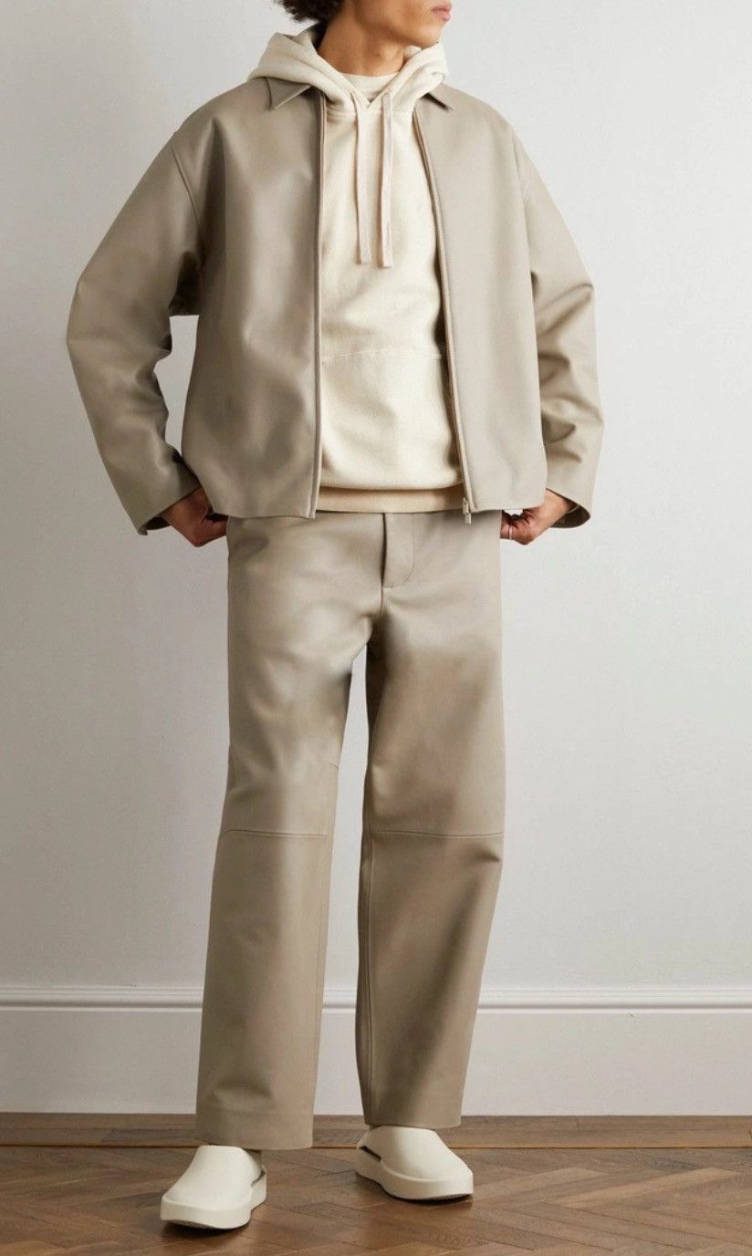 Fear of God ETERNAL Leather Wide Leg Pants Size 56