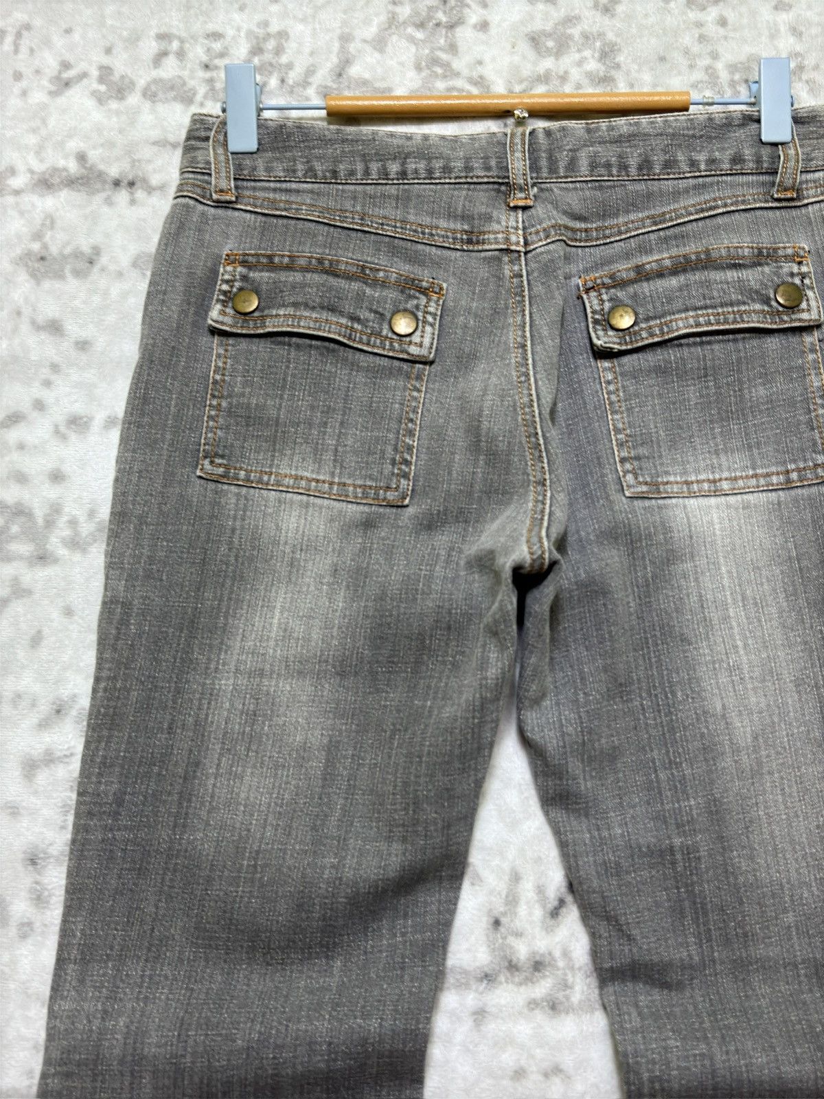 Japanese Brand Flared C.D.S Basic Bush Pant Denim Boot Cut Claw Marks Size US 28 / EU 44 - 9 Thumbnail