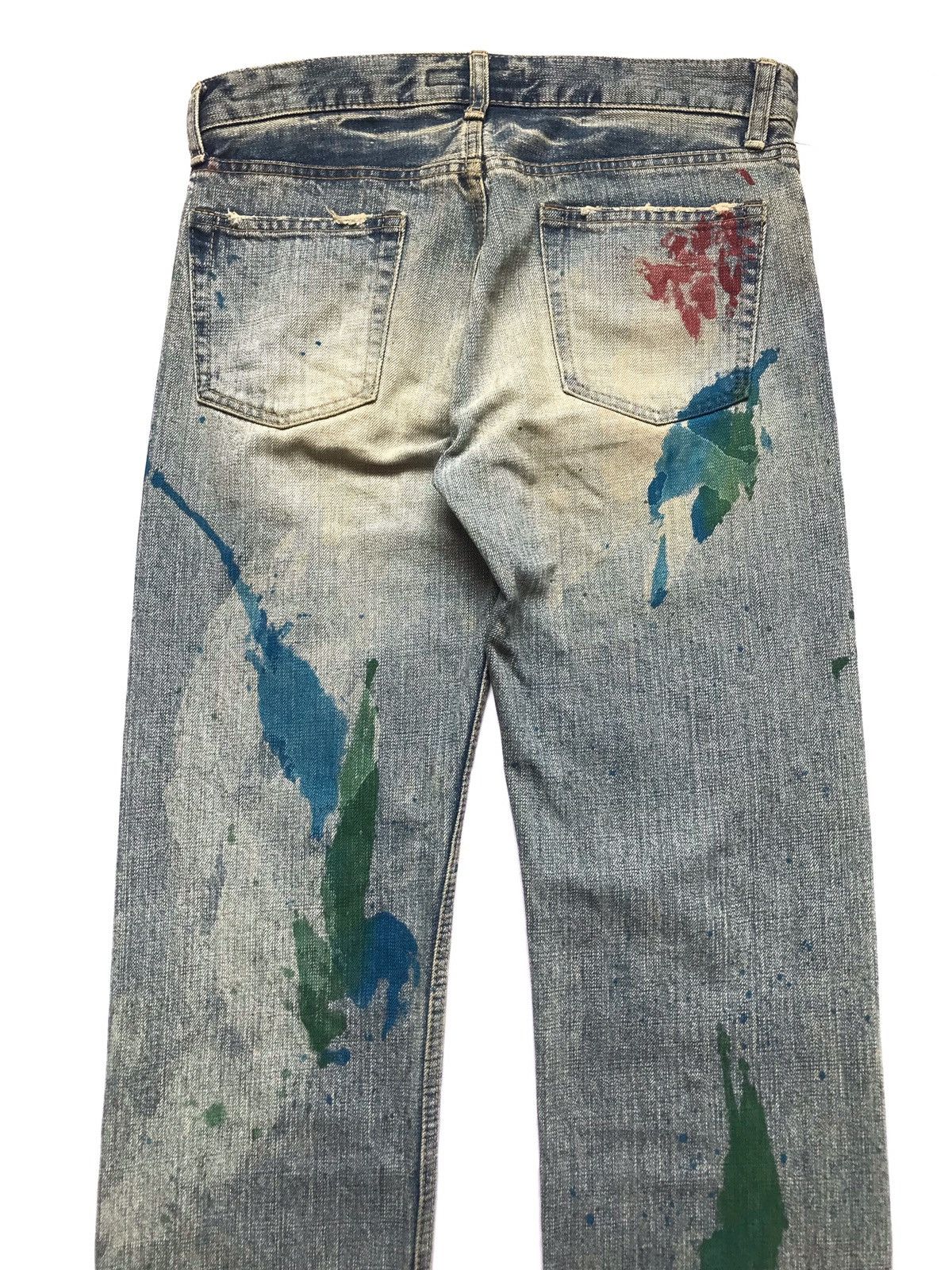 Hysteric Glamour × Japanese Brand D.M.G DOMINGO PAINTERS STYLE JEANS Size US 30 / EU 46 - 5 Thumbnail