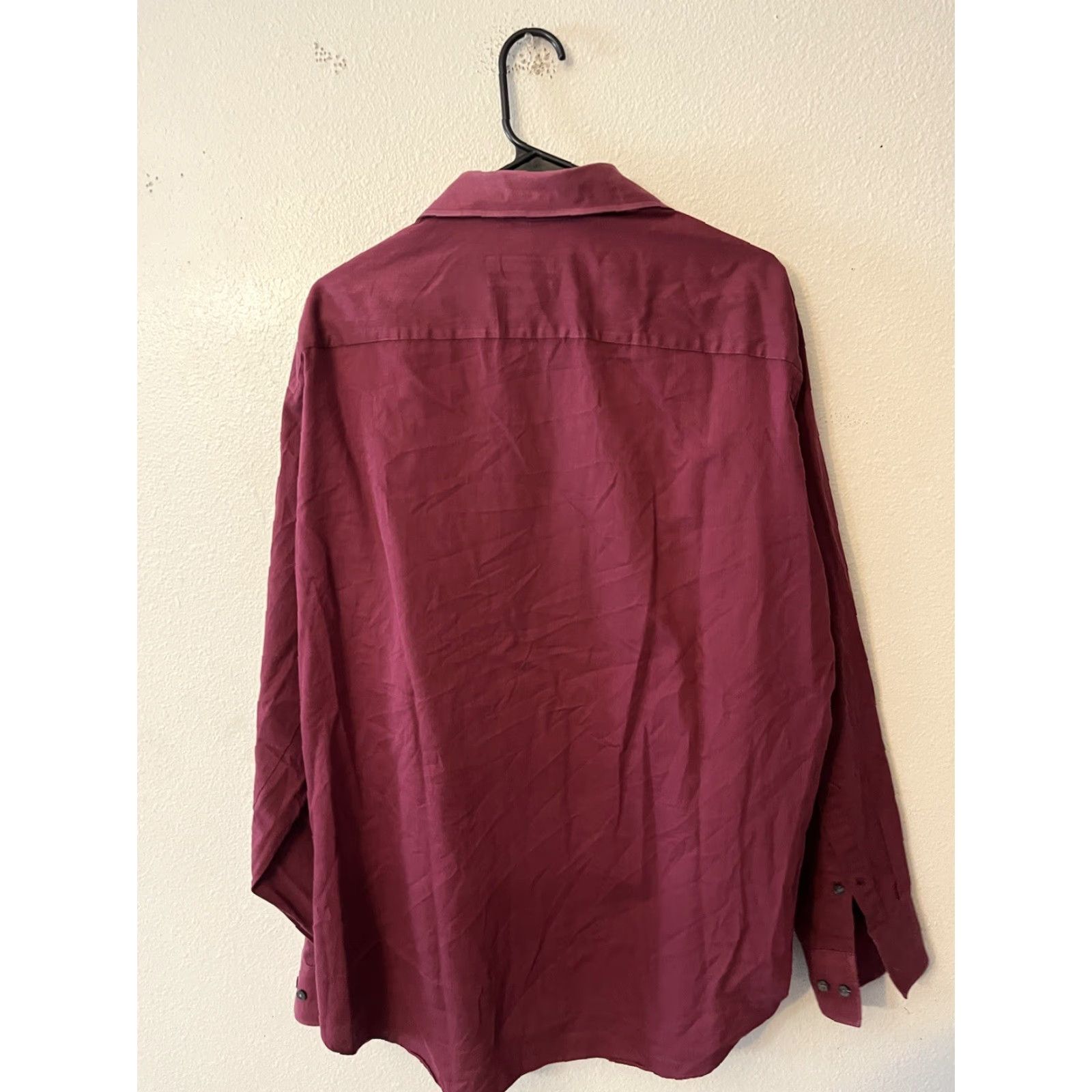 Geoffrey Beene Geoffrey Beene Mens Shirt 17.5 Maroon Button-Down Long Sleeve Cotton Polyester No Iron Classic Casual Shirt Mens Rely on search keywords Size US XL / EU 56 / 4 - 3 Thumbnail