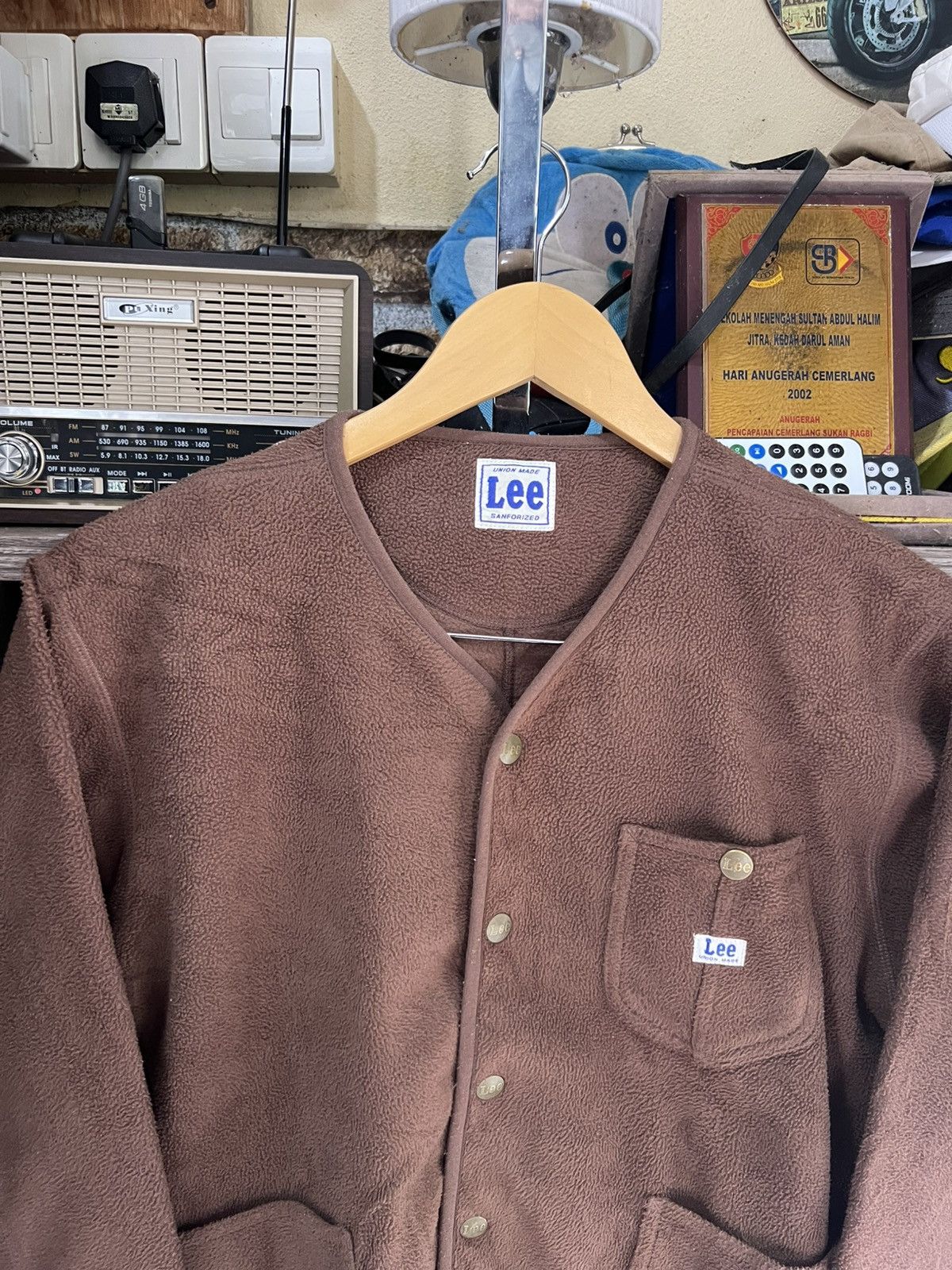 Lee 🔥Lee Union Made Cropped Button Fleece Jacket Size US S / EU 44-46 / 1 - 4 Thumbnail