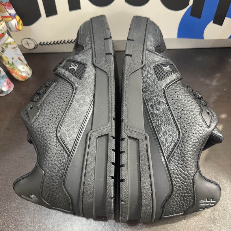 Louis Vuitton Louis Vuitton Trainer Monogram Black Sneakers -2508 Size US 8 / EU 41 - 6 Thumbnail