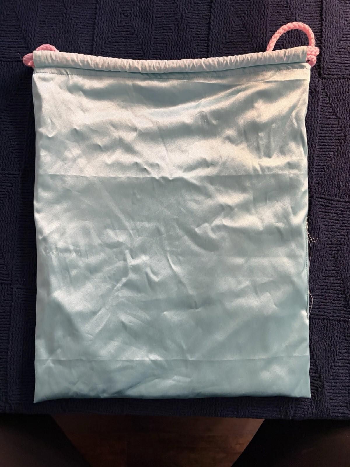 The Unbranded Brand Handmade Lilo &Stitch drawstring bag on tie-dye fabric. Size ONE SIZE - 4 Thumbnail