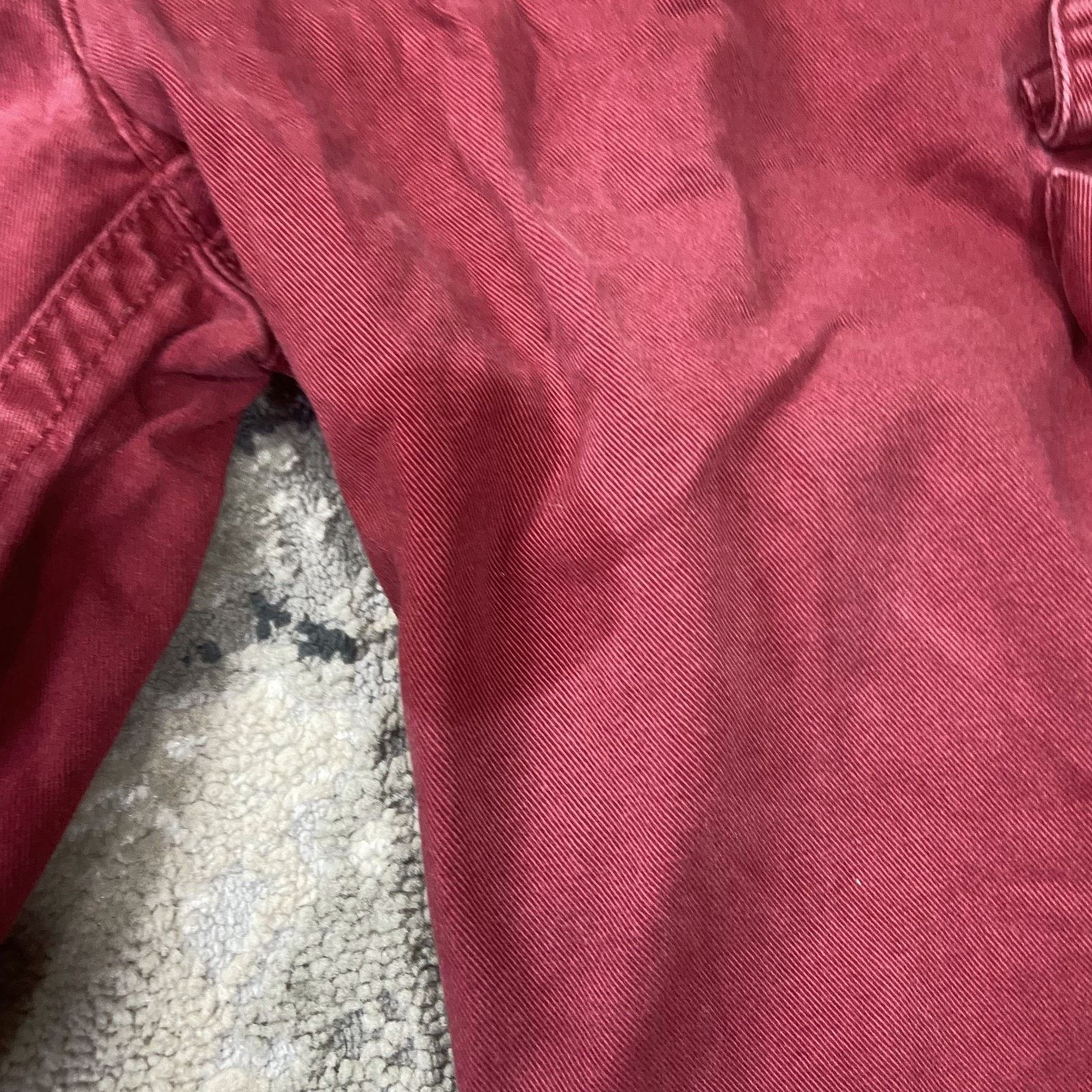 & Other Stories Aeropostale Y2K Cargo Shorts Mens 30 Red Canvas Cotton Size US 30 / EU 46 - 4 Thumbnail