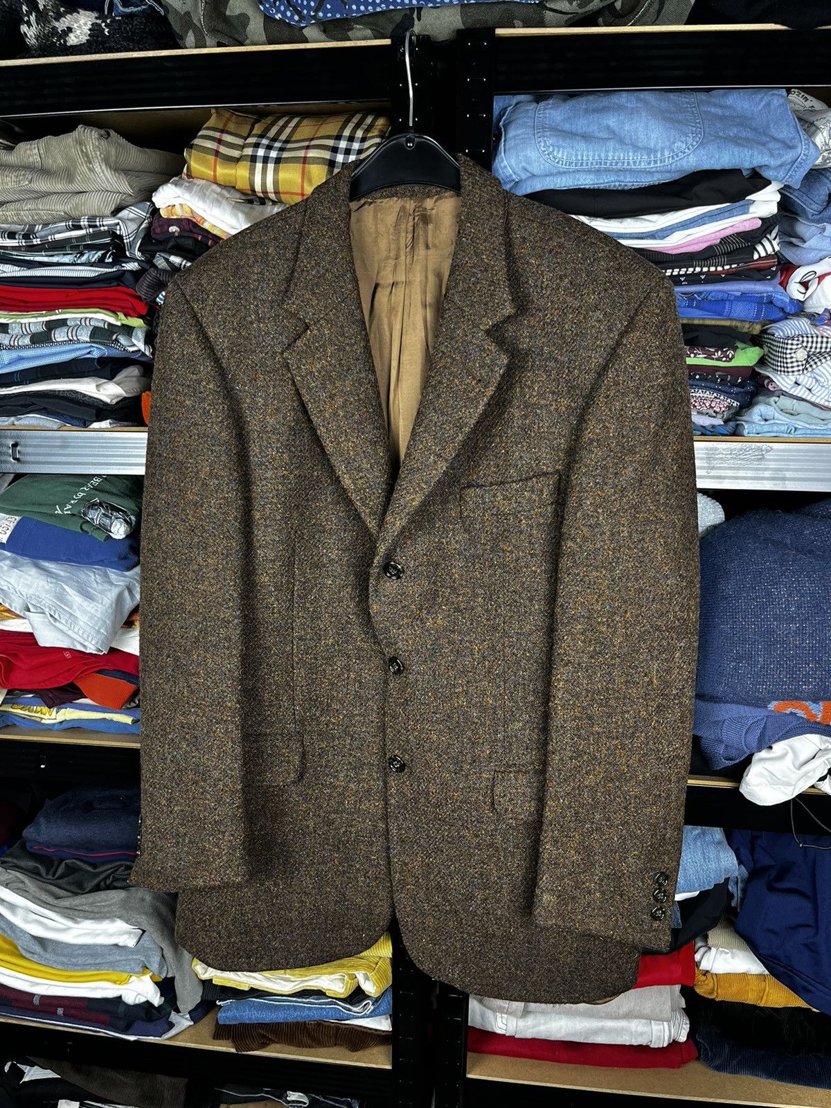 Harris Tweed × Vintage Harris Tweed blazer jacket size M Size 48R - 3 Thumbnail