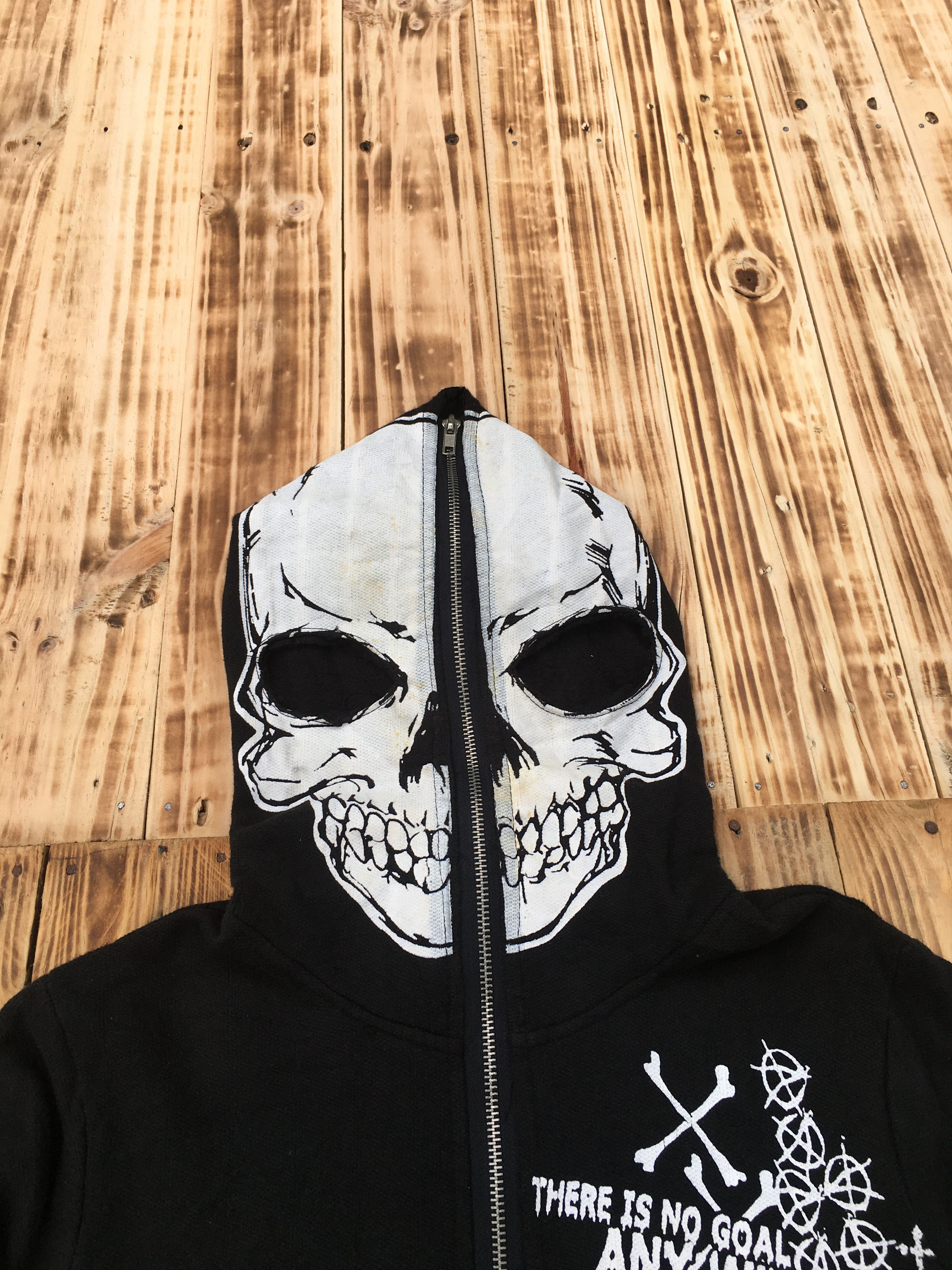 14th Addiction × Japanese Brand × KMRii Mar Jour Skeleton Ful zip Hoodie Gothic punk Size US M / EU 48-50 / 2 - 3 Thumbnail