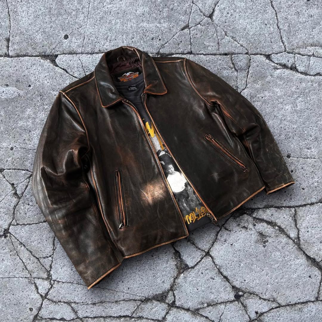 Harley Davidson Harley Davidson Single Rider Leather Jacket Size US M / EU 48-50 / 2 - 3 Thumbnail