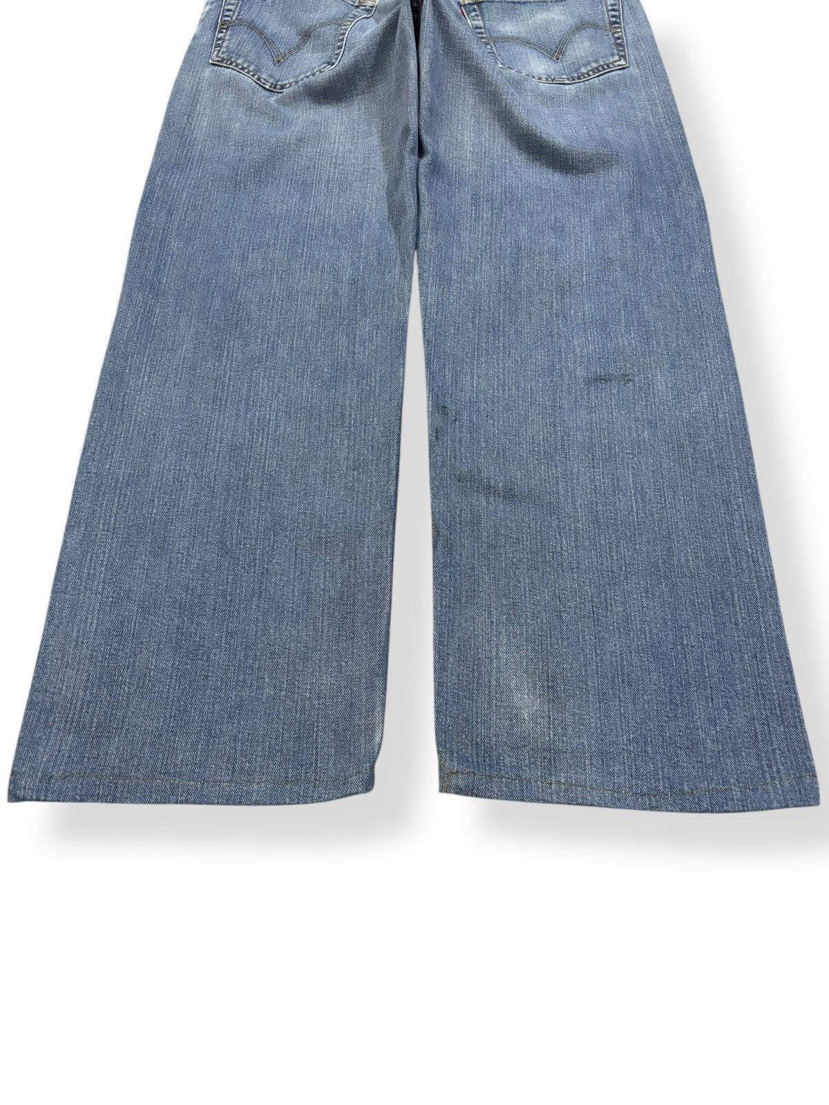 Japanese Brand Vintage Japanese Brand Blue Wash Baggy Distressed Jeans Size US 33 - 11 Thumbnail