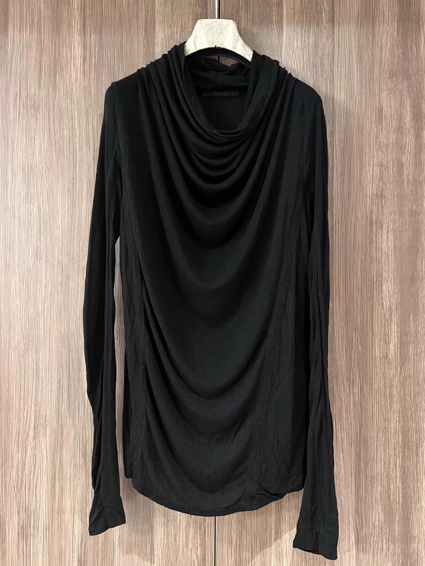 Julius Julius 12AW Stacked Draped Collar Cashmere Blend Knit Top 3 Size L / US 10 / IT 46 - 1 Thumbnail
