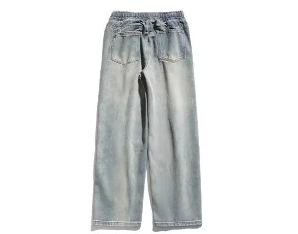 VIBE Retro heavy industry old washed jeans hip-hop wide-leg pants Size US 30 / EU 46 - 2 Thumbnail