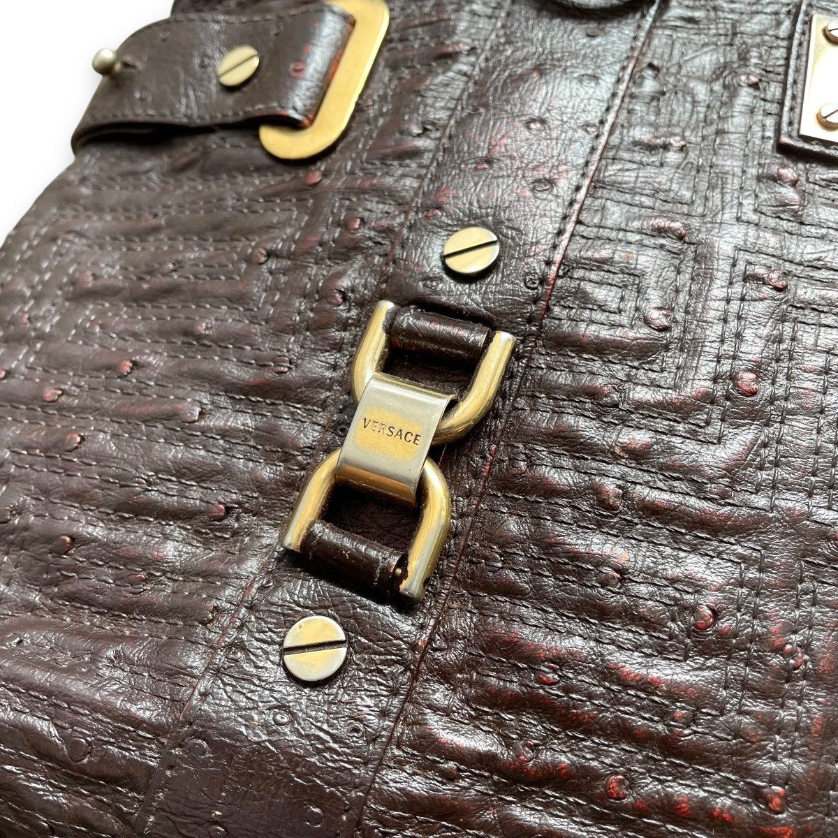 Designer × Versace × Vintage VINTAGE GIANNI VERSACE COUTURE PATENT LEATHER HANDBAG Size ONE SIZE - 4 Thumbnail