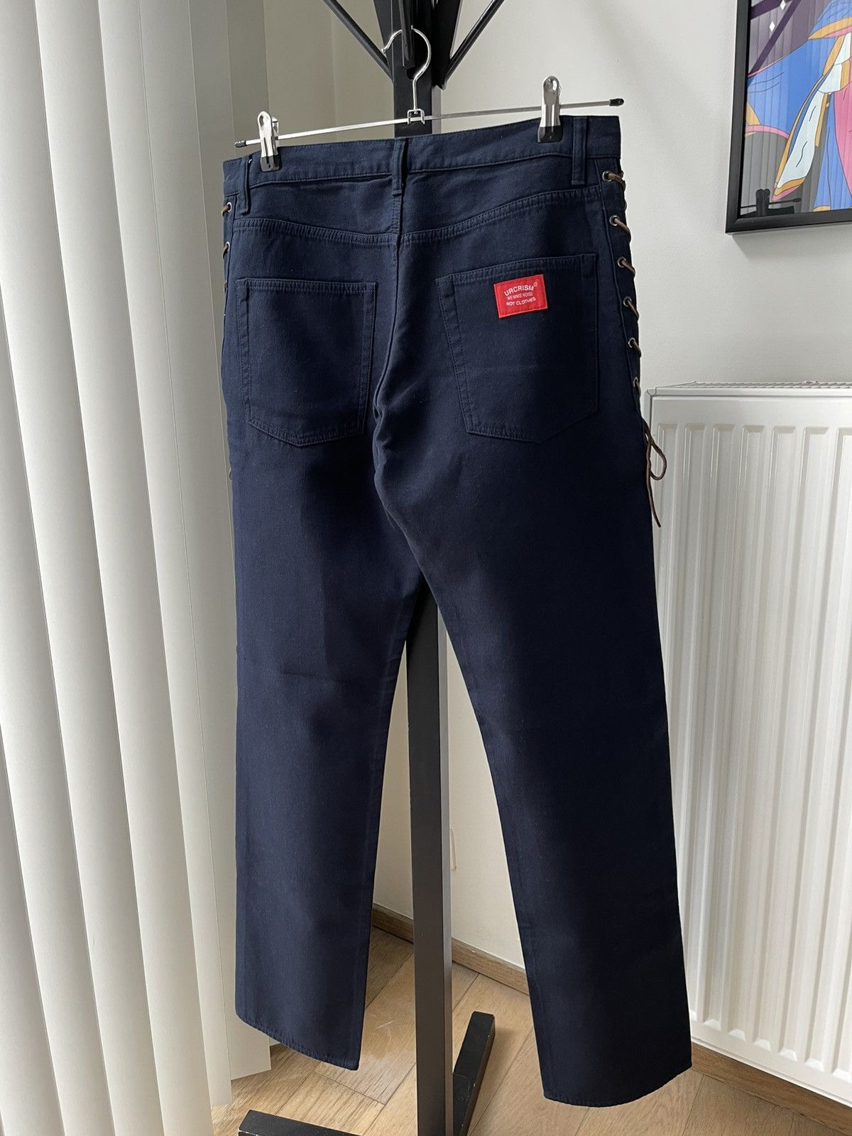 Undercover Undercover Summer Madness SS08 Navy Pants With Side Lace Up Size US 32 / EU 48 - 13 Thumbnail