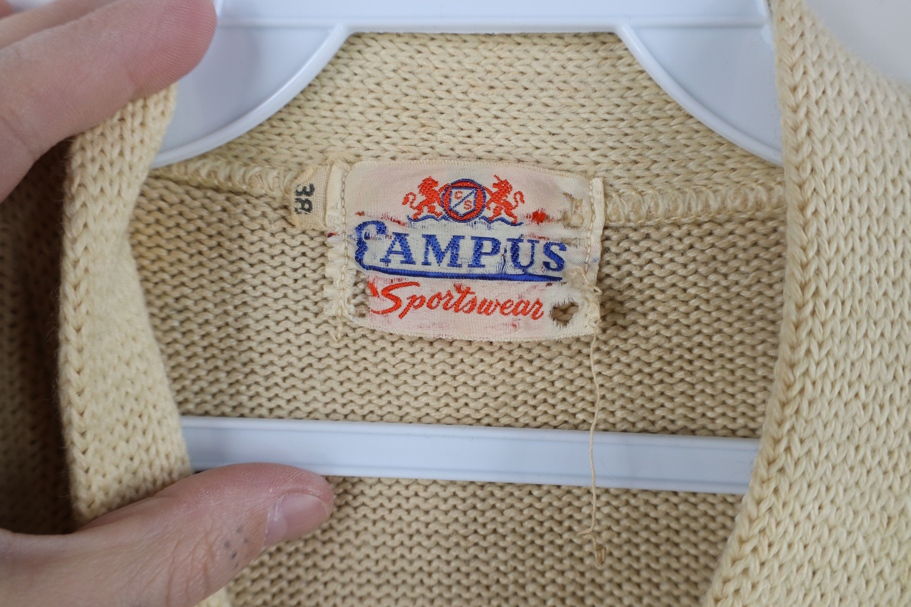 Vintage Vintage 50s Streetwear Letterman Cardigan Sweater USA Size US L / EU 52-54 / 3 - 9 Thumbnail
