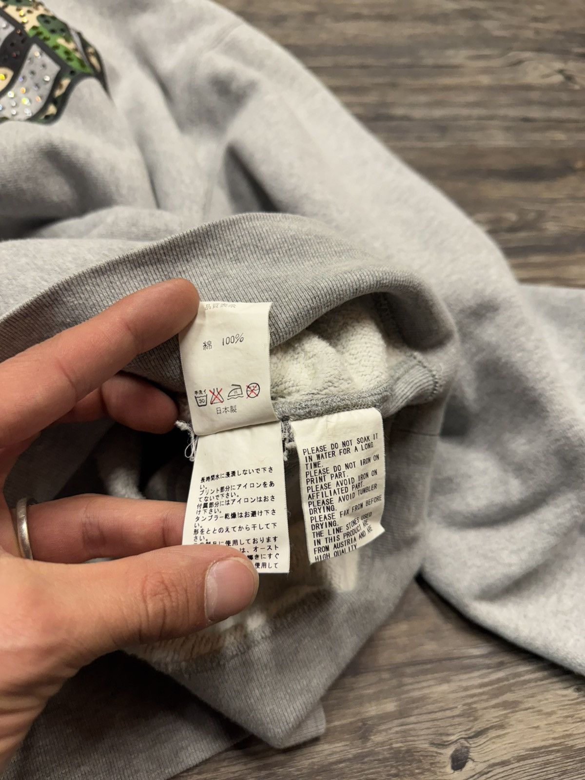 Bape Bape Rhinestone Hoodie Size US M / EU 48-50 / 2 - 6 Thumbnail