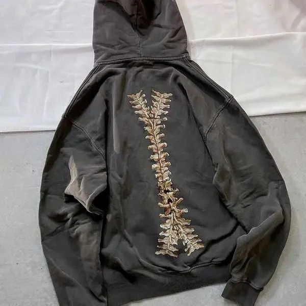 Japanese Brand Yuriko x Yuki Punk Zip Up Hoodie Gothic Style Skeleton Size US S / EU 44-46 / 1 - 4 Thumbnail