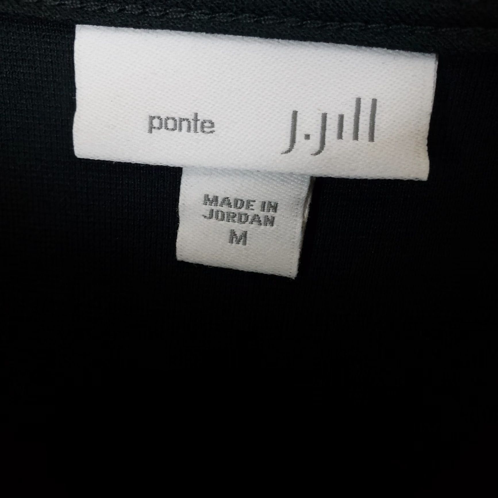 J. Jill J Jill Womens Ponte Dress Sz Medium Solid Black 3/4 Sleeve Size M / US 6-8 / IT 42-44 - 6 Thumbnail