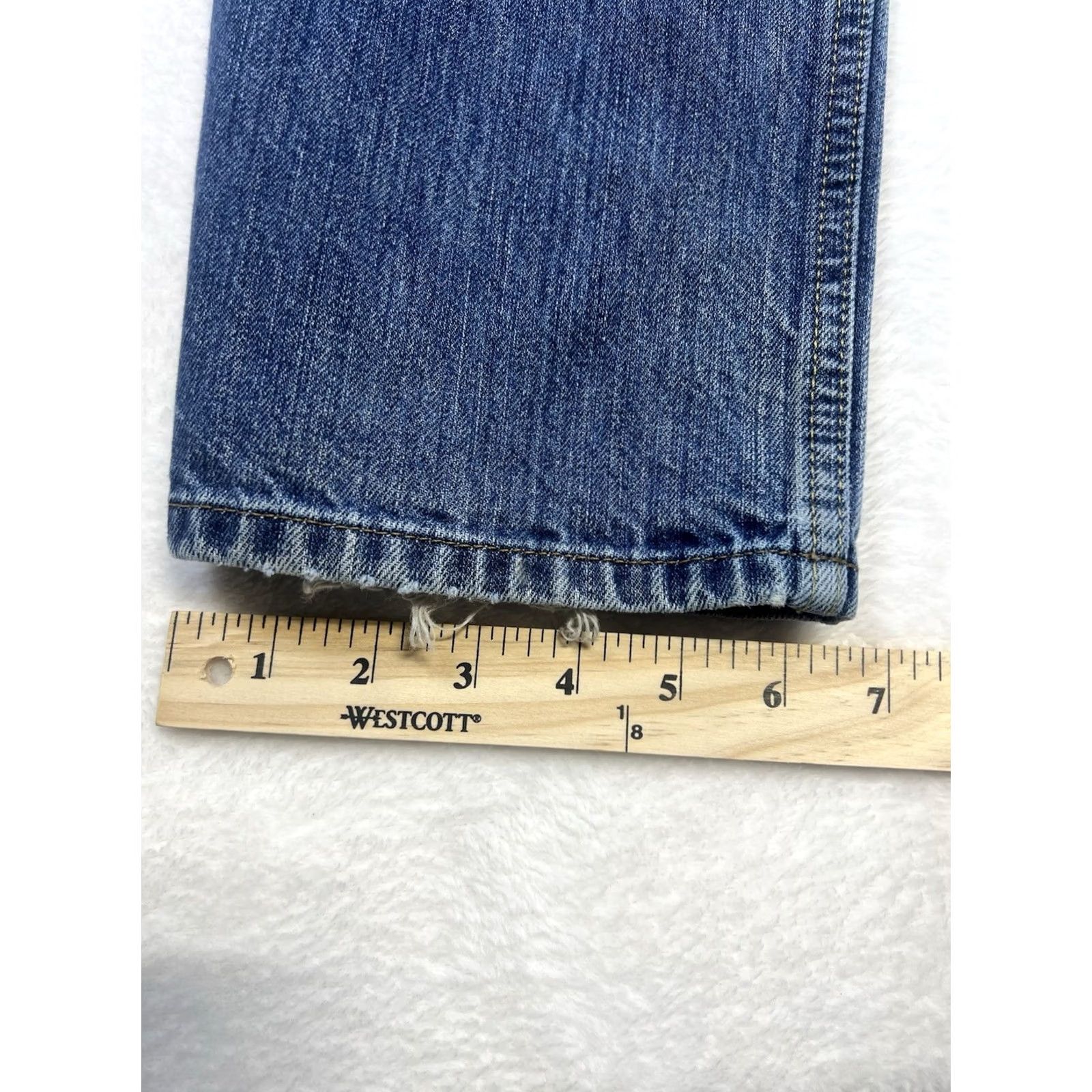 Nautica Nautica Jeans Relaxed Fit Straight 34x30 Denim Medium Wash Blue Logo 5-Pocket Mens Jeans Regular Mens Size US 34 / EU 50 - 4 Thumbnail