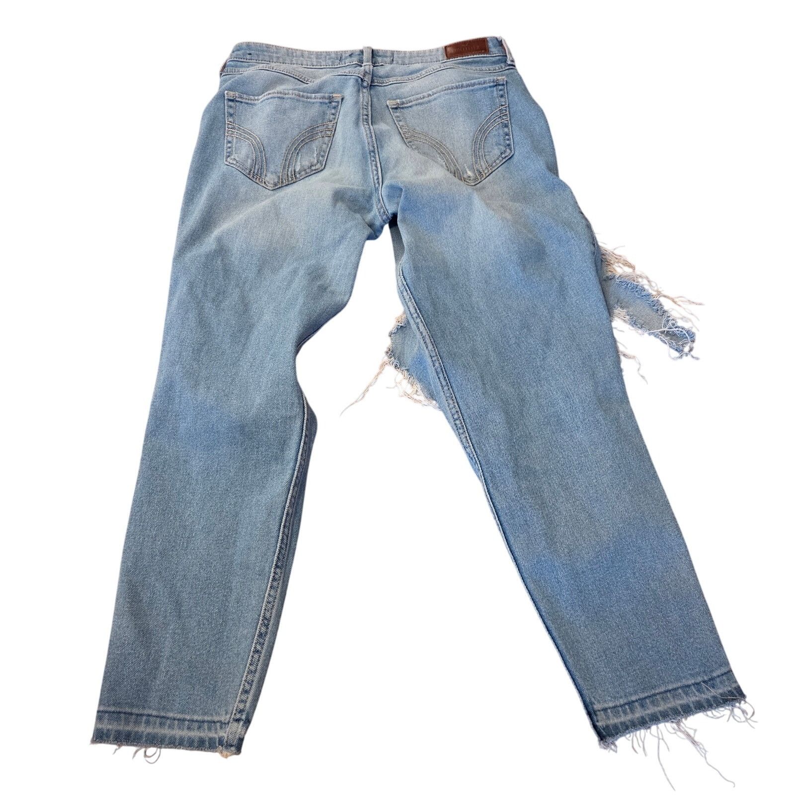 Hollister Hollister Womens11R Light Blue Distressed size30x26 Size 30" / US 8 / IT 44 - 3 Thumbnail