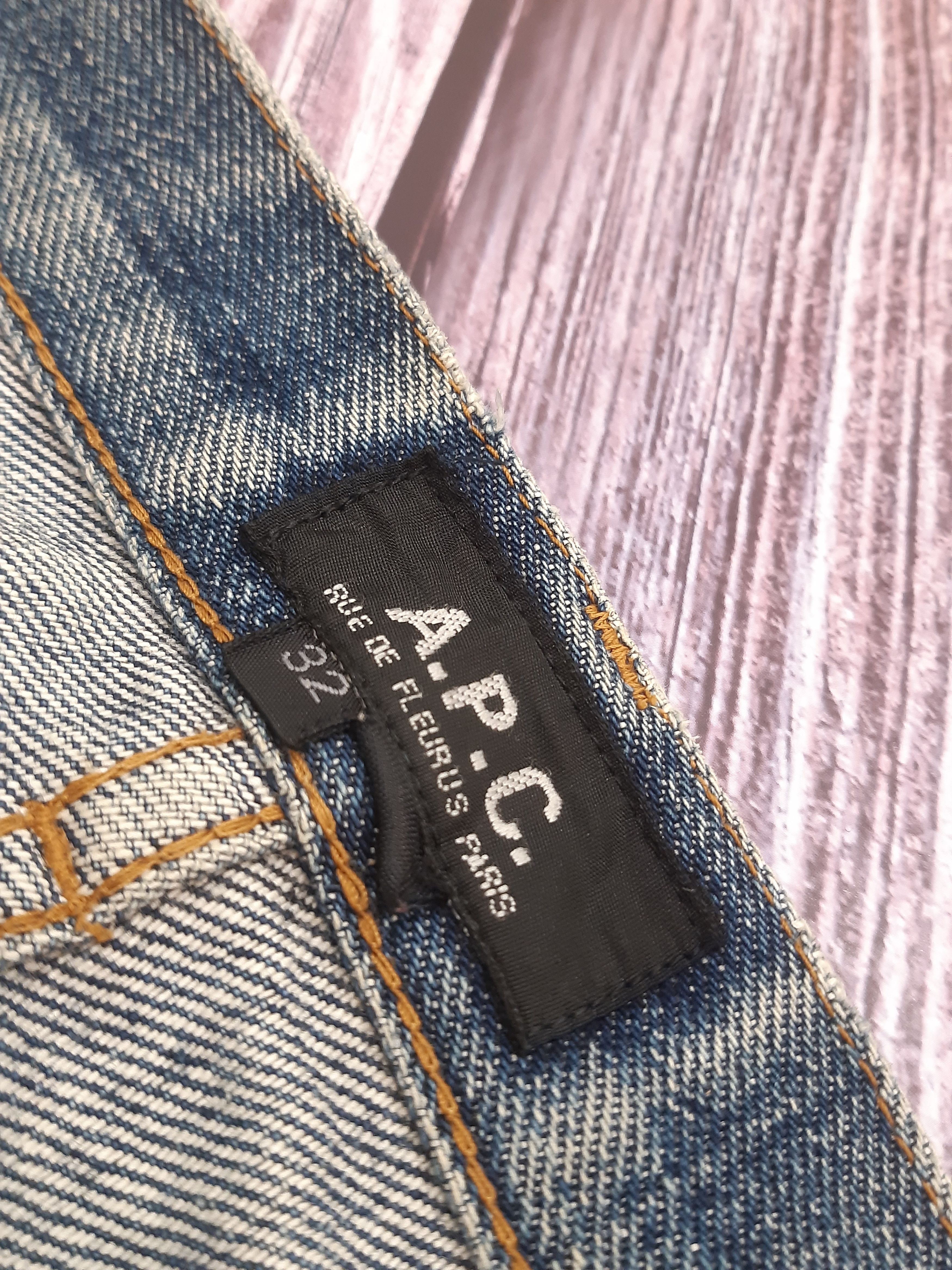 A.P.C. APC Jeans Patchworks Vintage Distressed Size US 31 - 23 Thumbnail