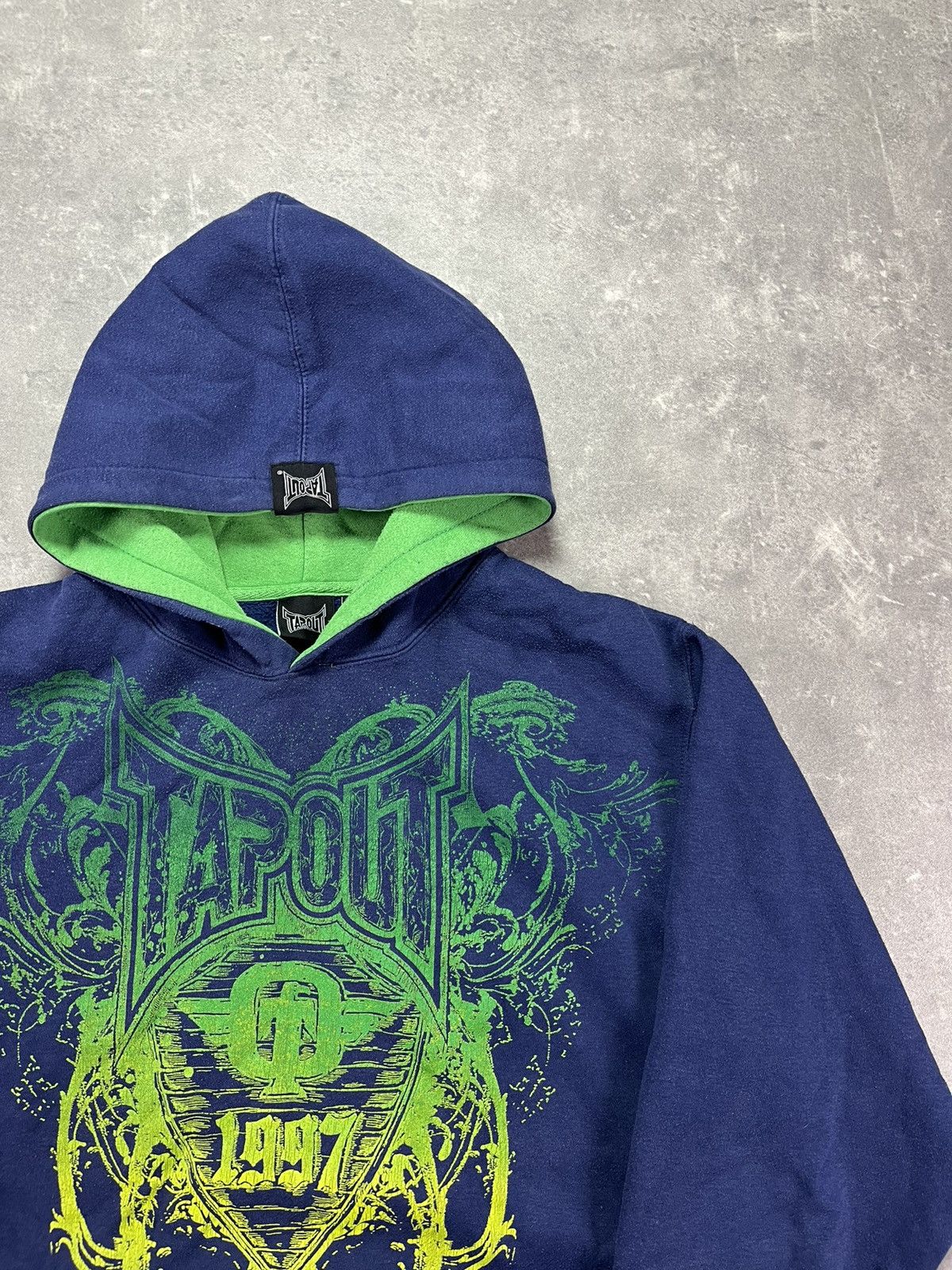 Tapout Tapout Big Tribal Logo Printed Hoodie XL XXL Affliction Size US XL / EU 56 / 4 - 4 Thumbnail