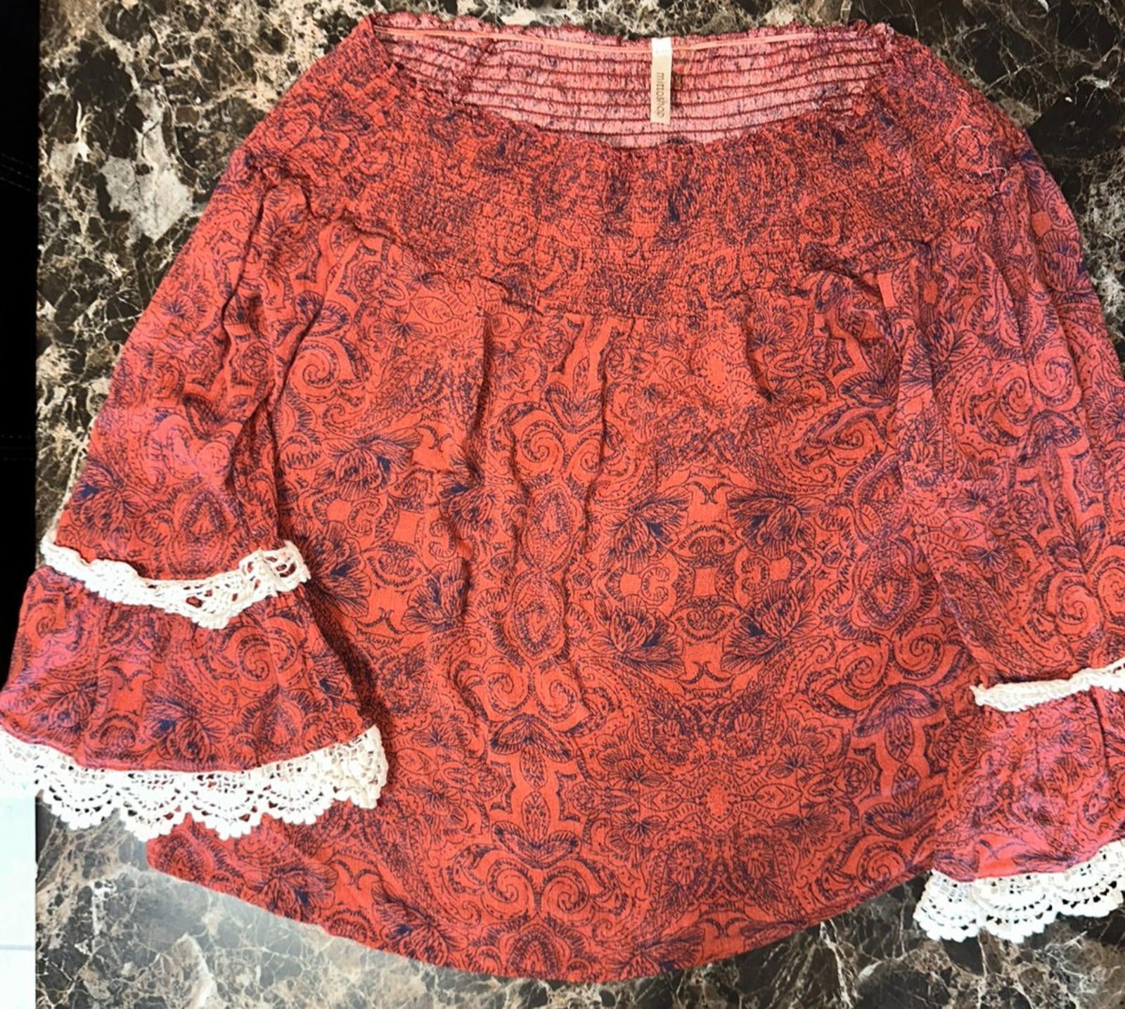 The Unbranded Brand Vintage Boho Lace Blouse Size M Size M / US 6-8 / IT 42-44 - 8 Thumbnail