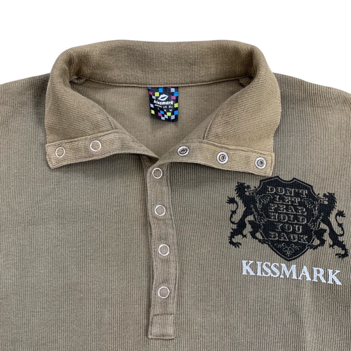 Japanese Brand 2000’s Kissmark Poem Style Polo Shirt Size US L / EU 52-54 / 3 - 7 Thumbnail