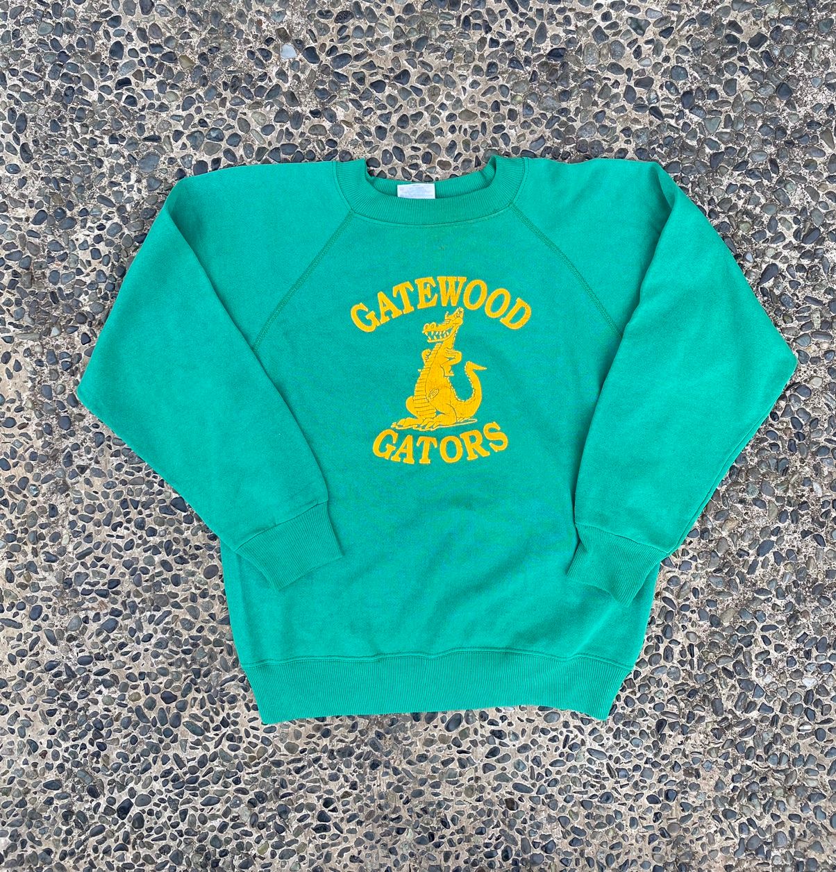 Vintage 90’s Hanes gatewood gators green faded sweatshirts Size US S / EU 44-46 / 1 - 1 Preview