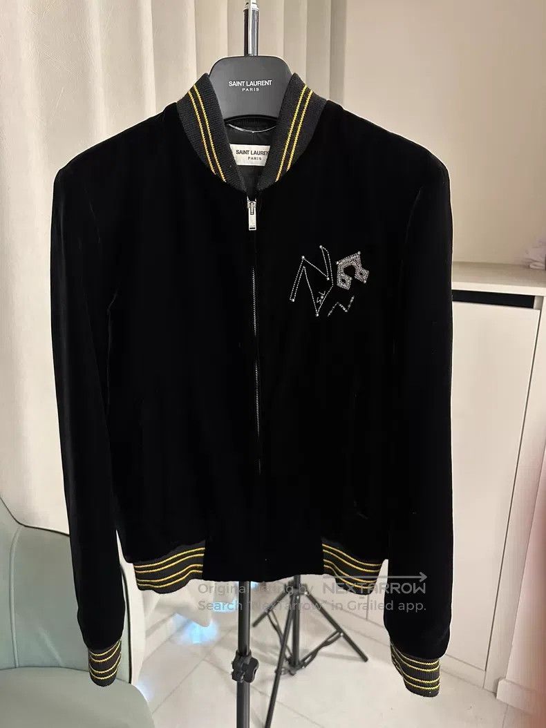 Saint Laurent Paris Saint Laurent Paris Metallic radio jacket velvet baseball Size US XS / EU 42 / 0 - 3 Thumbnail