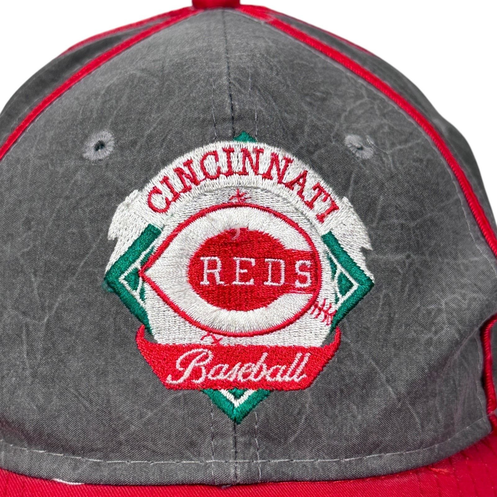 The Game Vintage The Game Cincinnati Reds Snapback Hat OS Gray 90s Size ONE SIZE - 2 Thumbnail