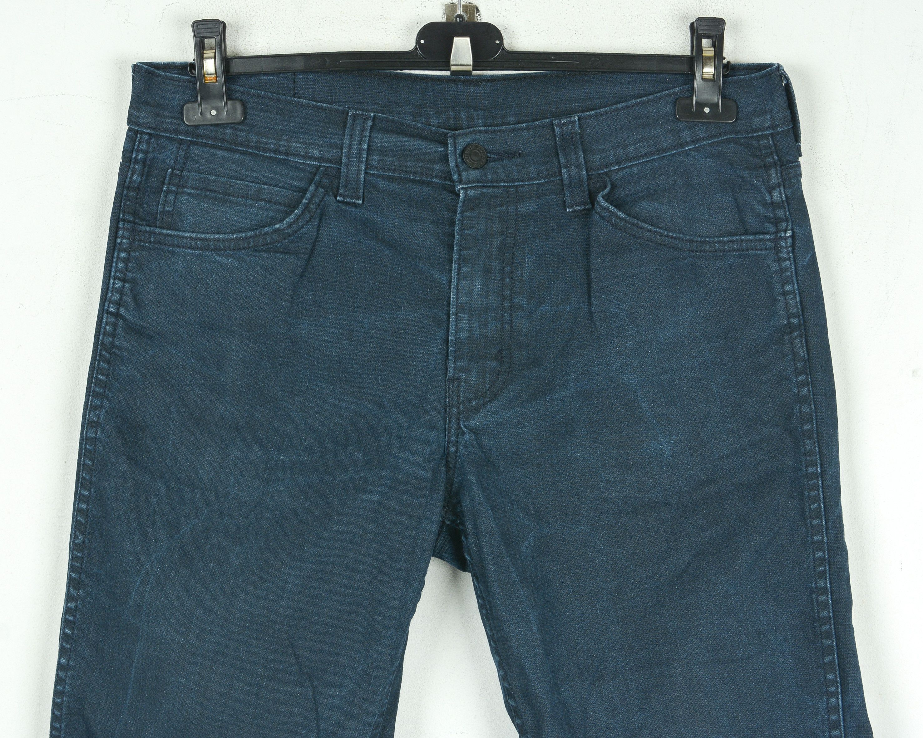Levi's 511 W33 L34 Jeans Denim Pants Trousers Slim Zip Navy Blue Size US 33 - 2 Thumbnail