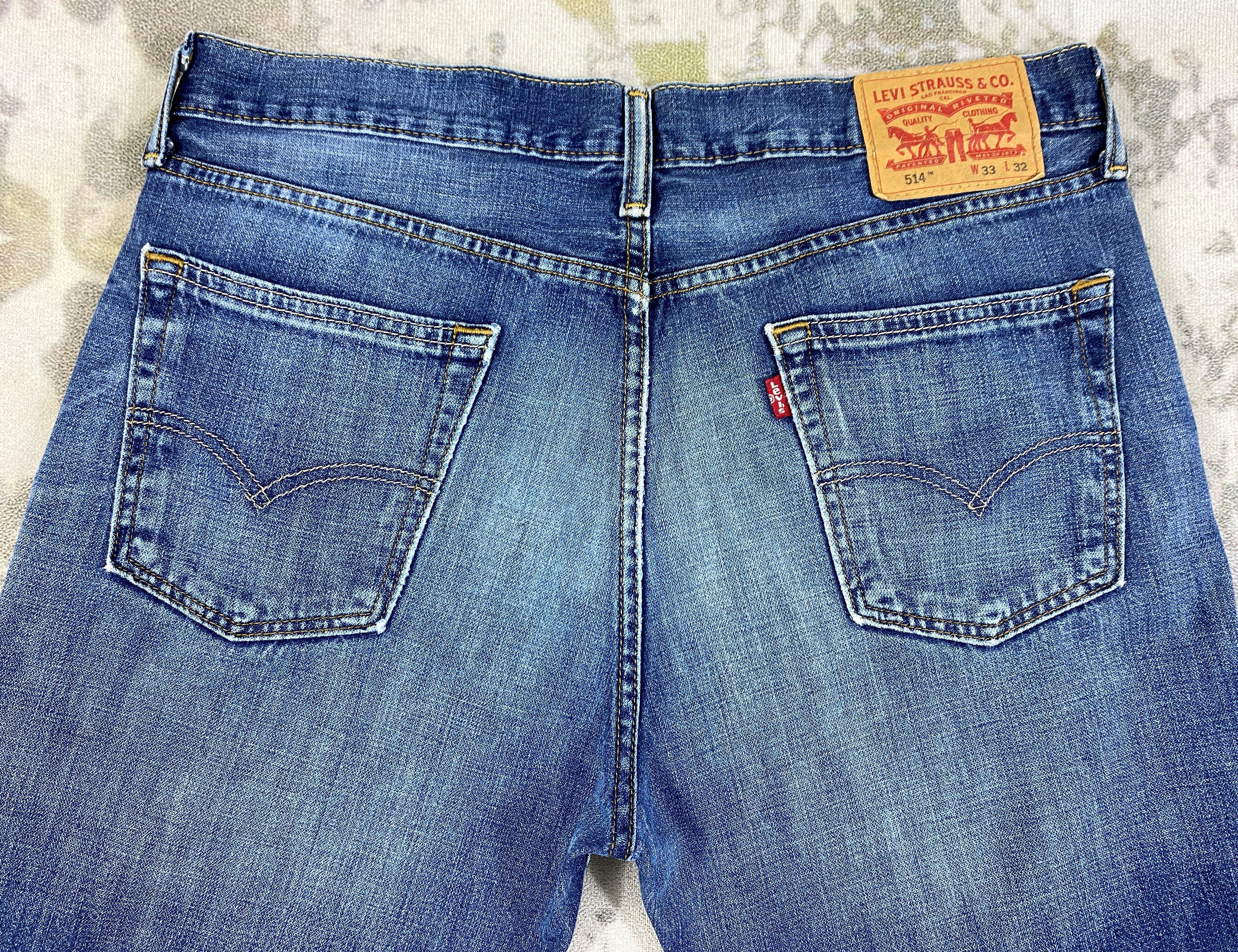 Levi's Distressed Blue Vintage Levi's 514 34x31.5 Denim -SJ130 Size US 34 / EU 50 - 4 Thumbnail