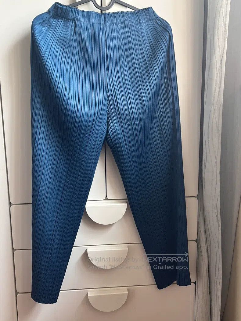 Issey Miyake Issey Miyake Blue Pants Size 25" / US 0 / IT 36 - 2 Thumbnail