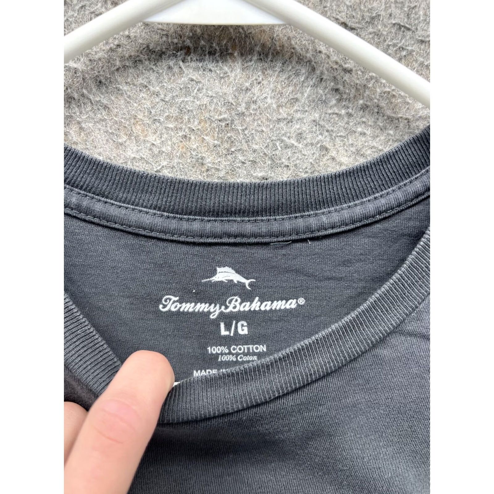 Tommy Bahama Tommy Bahama Shirt Mens Large Gray Logo Cotton Tee Short Sleeve Crew Neck Casual Soft for Summer Mens Size US L / EU 52-54 / 3 - 3 Thumbnail