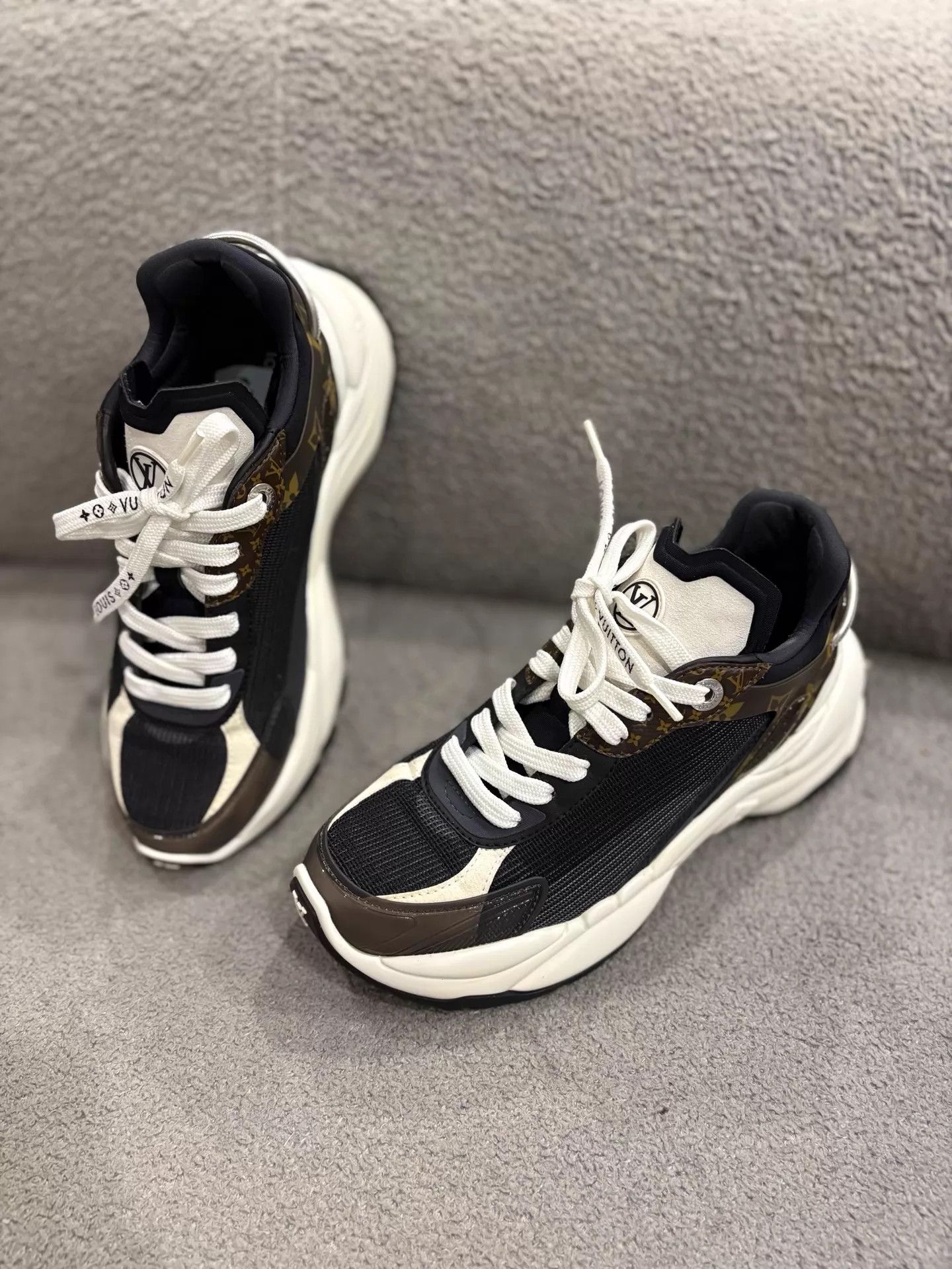 Louis Vuitton LV Runaway Dad Sneaker Black Monogram 36 98 New Size US 5.5 / IT 35.5 - 1 Thumbnail