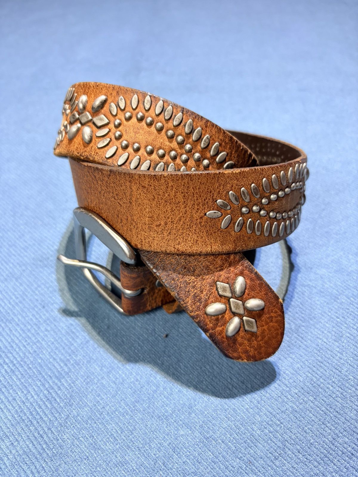 Lee 90s Lee X Kapital Kountry vtg studded leather belts Size 38 - 1 Thumbnail
