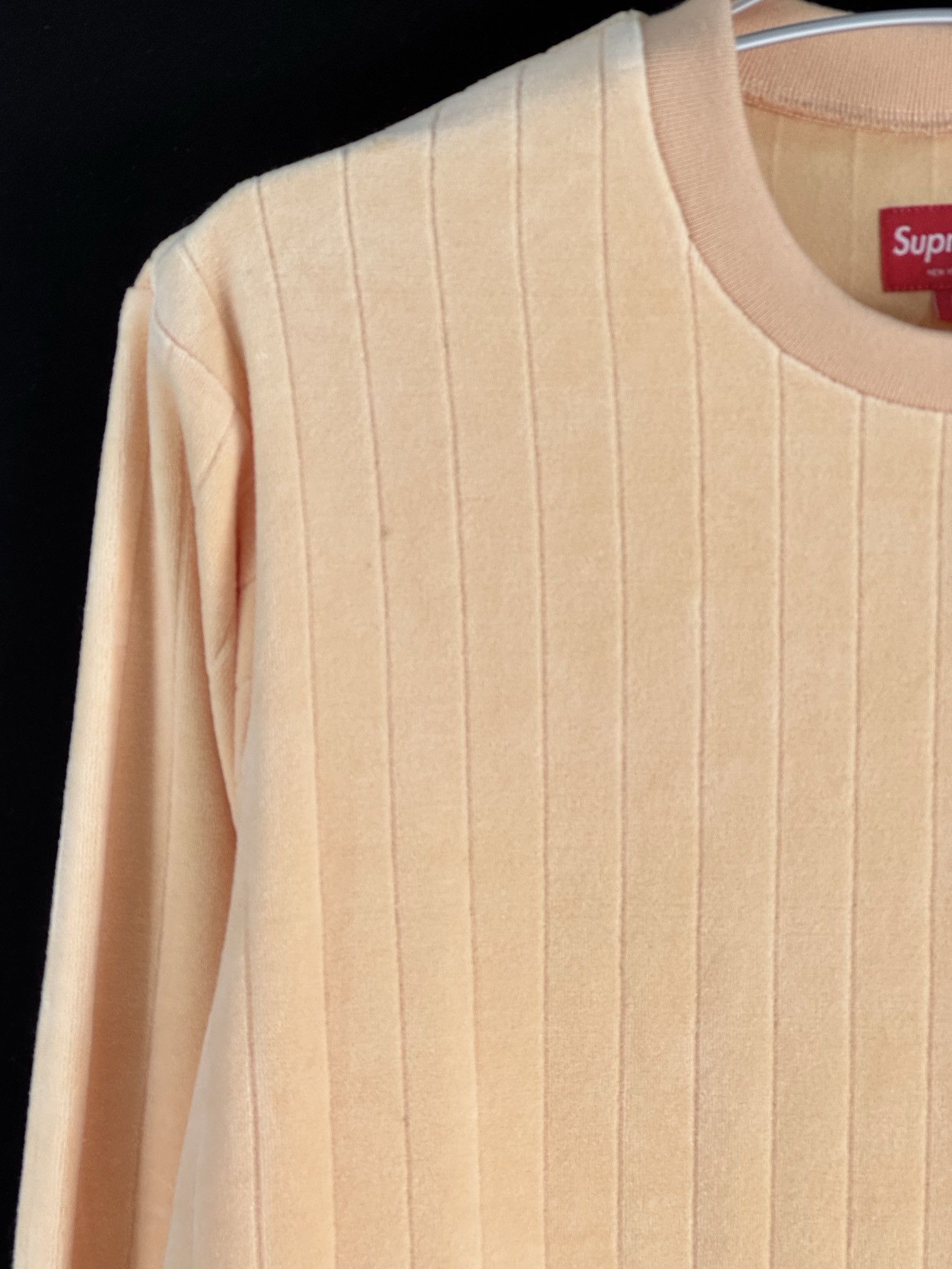 Supreme UNWORN* Supreme Ribbed Velour Crewneck FW17 Size US M / EU 48-50 / 2 - 5 Thumbnail