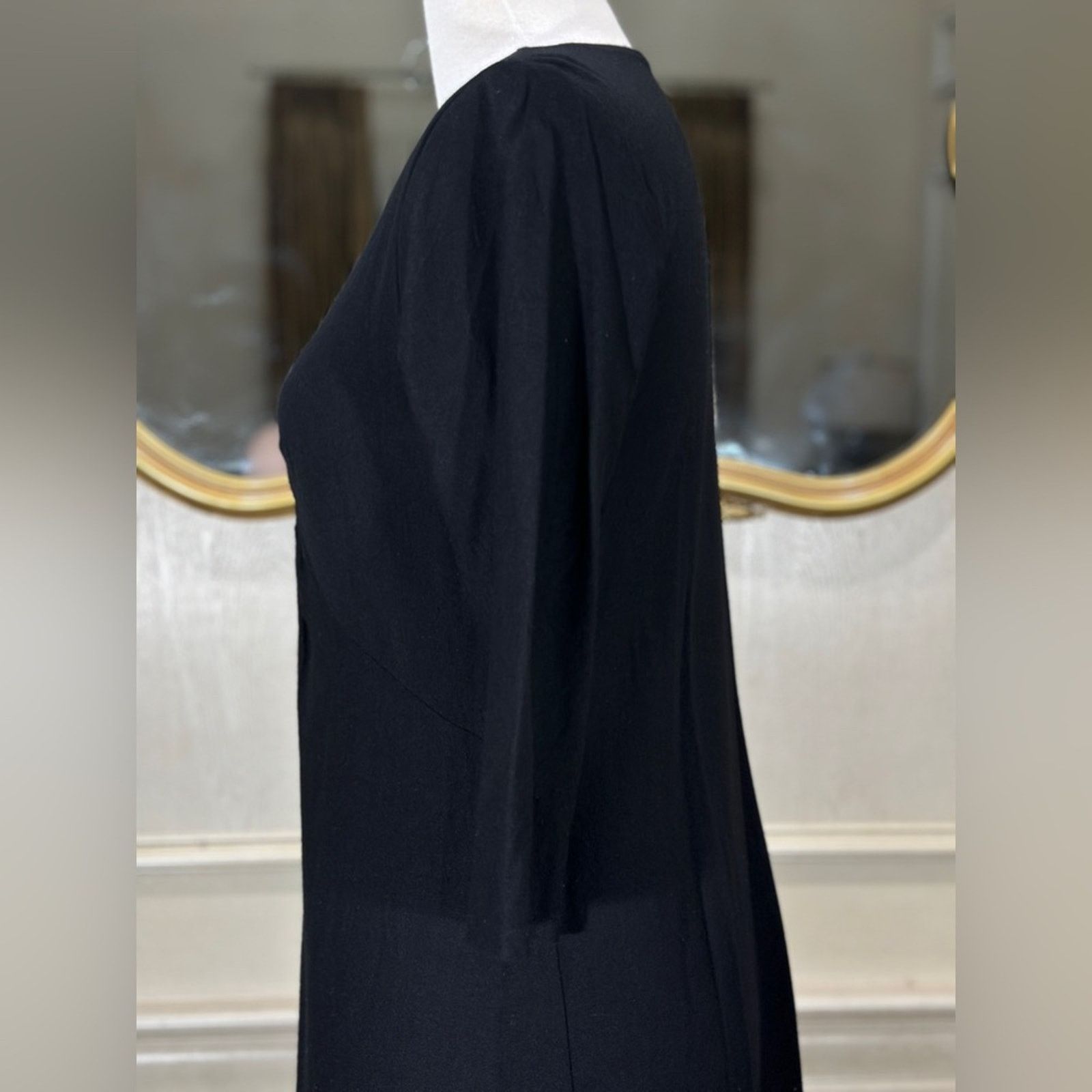 Eileen Fisher Eileen Fisher Black Twist Front Knit Dress M Minimalist Size M / US 6-8 / IT 42-44 - 5 Thumbnail