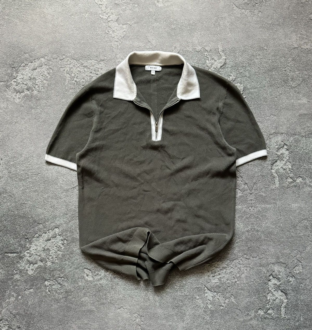 Designer × Reiss Reiss S 1/4 zip polo tee T-shirt 👕 casual Size US S / EU 44-46 / 1 - 1 Thumbnail