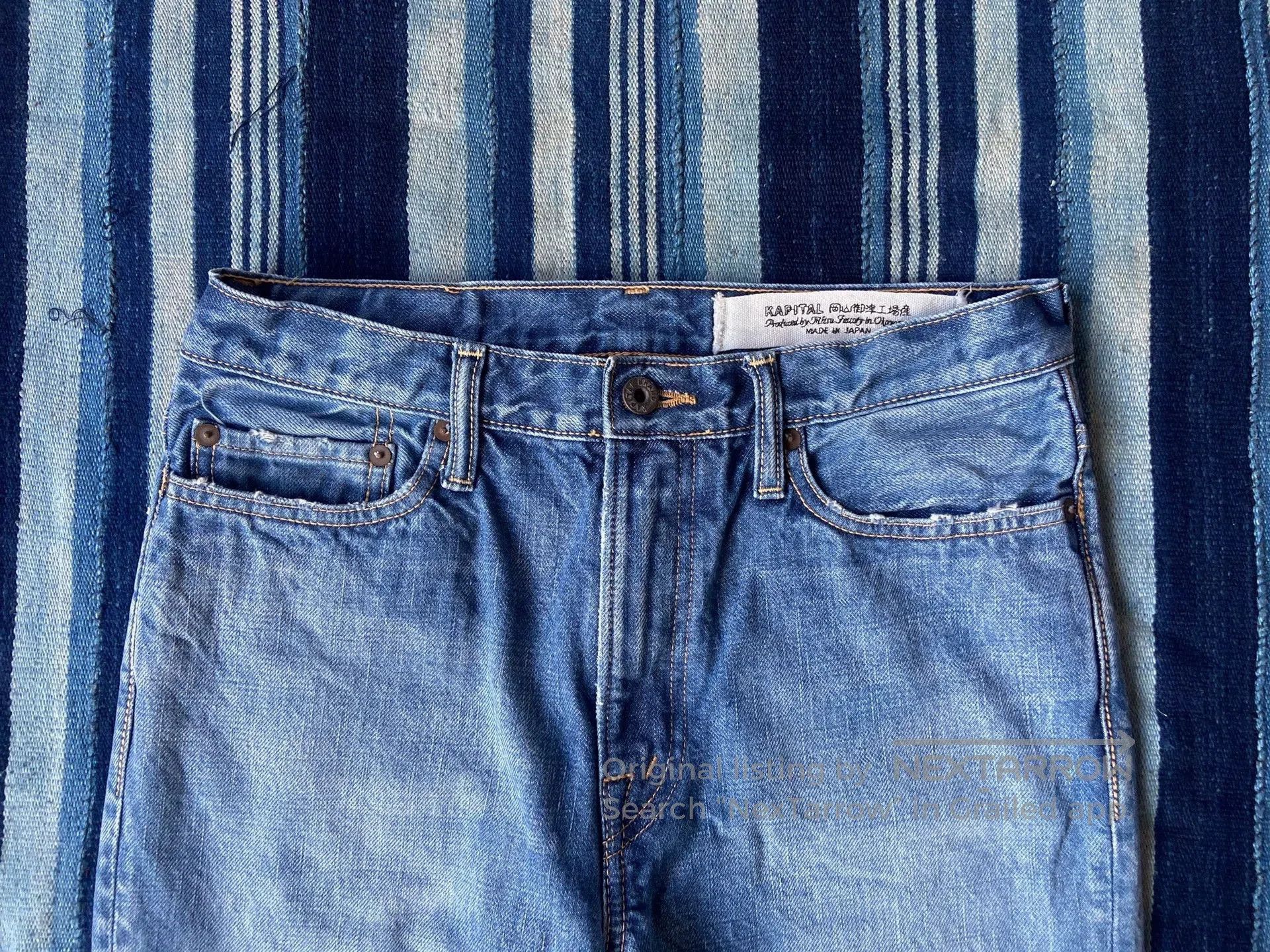 Kapital kapital 14oz denim monkey cisco pants. Size US 32 / EU 48 - 3 Thumbnail