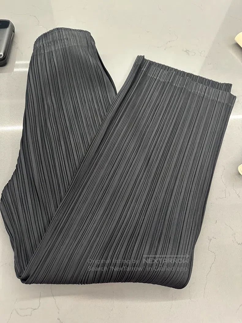 Issey Miyake Issey Miyake size:5 Black Wide Leg Pants Size 31" - 5 Thumbnail