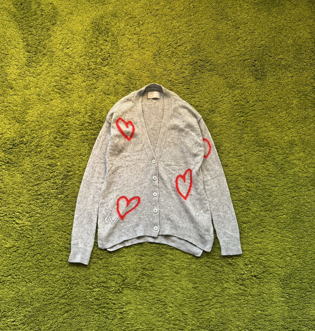 Zadig & Voltaire 100% cashmere Mirka Heart cardigan sweater