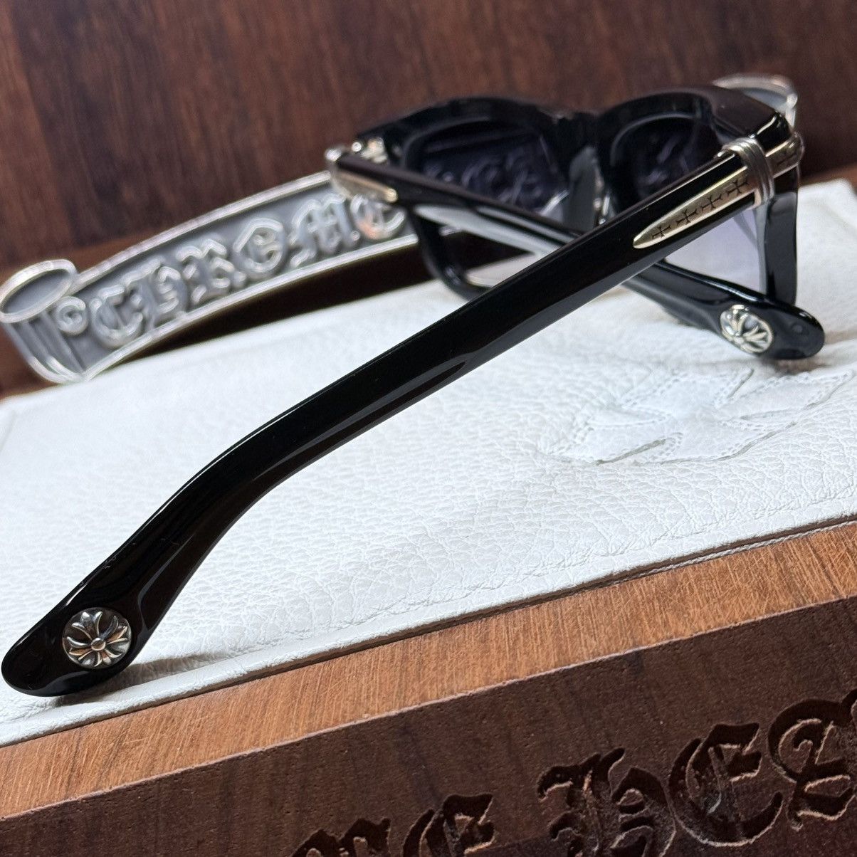 Chrome Hearts Chrome Hearts TRYPOLEAGAIN 1/1 Sunglasses Size ONE SIZE - 8 Thumbnail