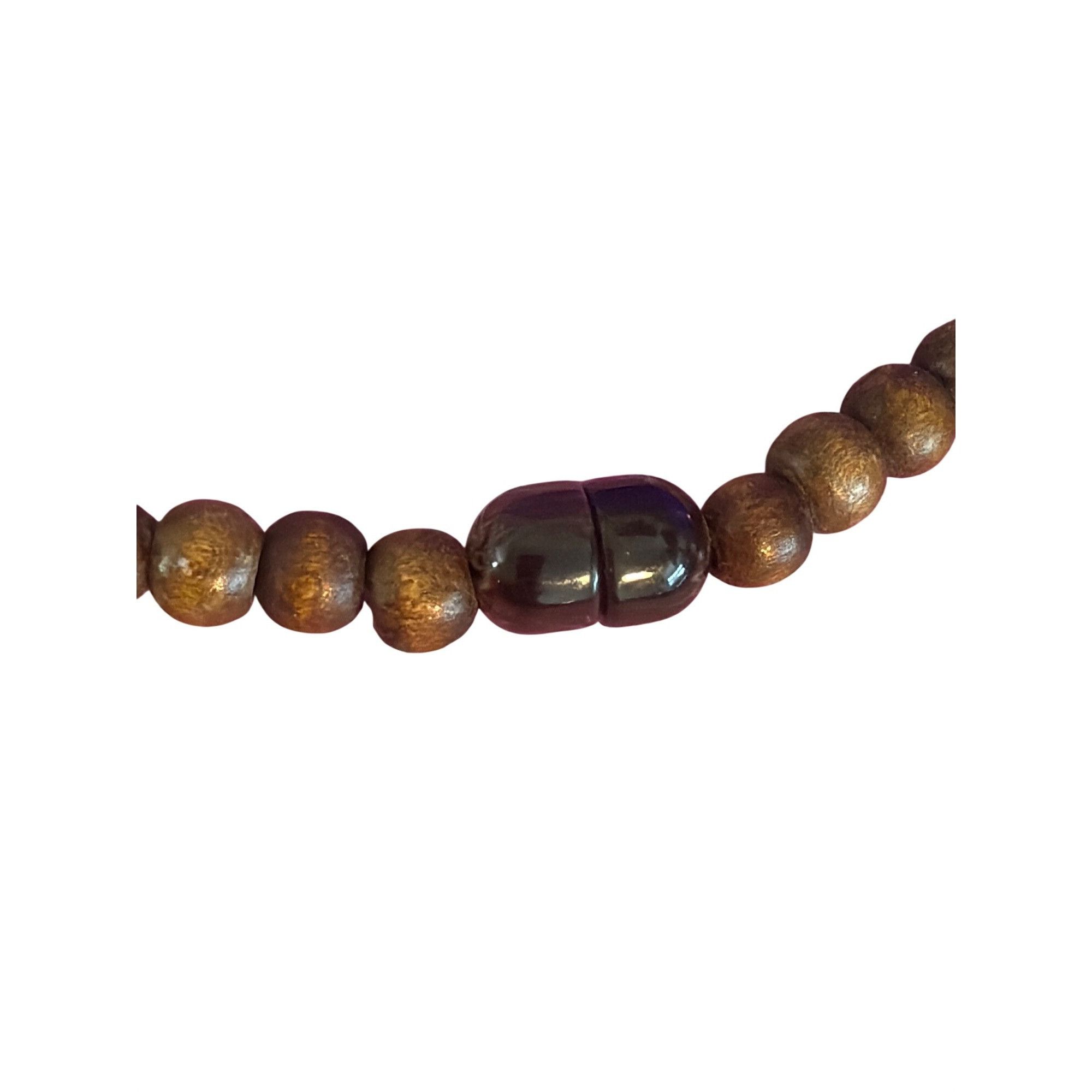 Other Vintage Wooden Bead Acrylic Disc Necklace Statement Screw Ba Size ONE SIZE - 4 Thumbnail